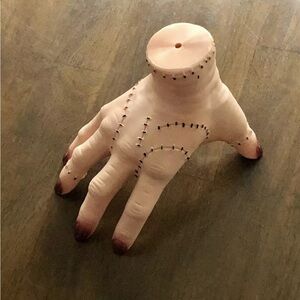 Wednesday Thing Latex Hand Addams Family Prop 3D Realistic Scary Horror Decor